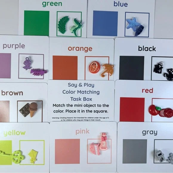 Preschool Activity Set with Mini Objects – 16 Learning Activities Case